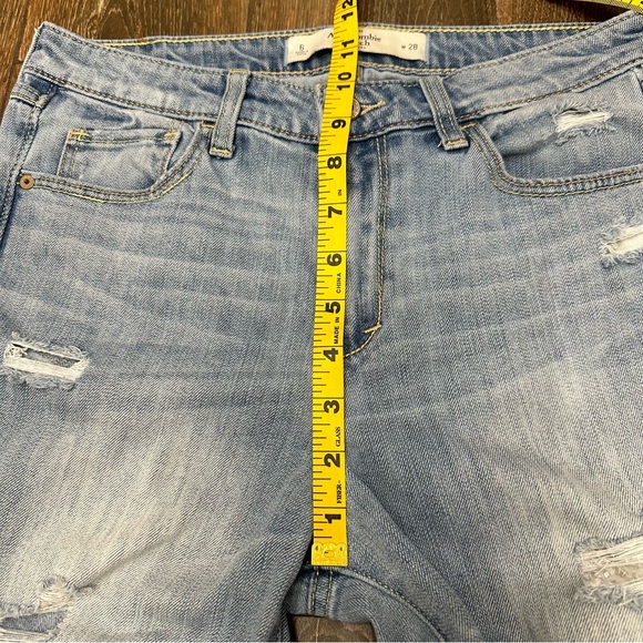 Abercrombie & Fitch Distressed Skinny High Waisted Jeans Size 28/6 - Picture 11 of 15